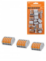 TDM клемма с рычагом СМК 222-415 5х2,5мм2 (СК-415) (блистер 20шт, цена за блистер) SQ0527-0010