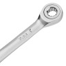 Ключ комбинированный трещоточный, 7 мм, CrV, матовый хром Denzel
