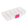 Контейнер для бисера 10 отделений, 12,7x6,5x2,3см, пластик