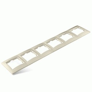 UNIVersal Севиль рамка 6-ти мест. сл. кость горизонт. Б-С1043