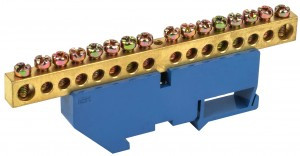 IEK шина N "Ноль" (нул.) на DIN-изол ШНИ-8х12-16-Д-С