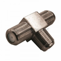 PROconnect Соединитель кабеля тройник гнезда F, цена за шт (50!) 05-4204-4