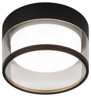 ЭРА св-к встр. под лампу GX53 круг KL82 BK черный 90(70)x75