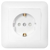 Bylectrica ПАРИТЕТ Роз. 1 мест. СУ 16А, земля, штор., бел. РС16-483