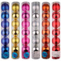 Набор Шары +бусы SYCB17-612 шары 6 шт  6 см, бусы 2 м Волшебная страна