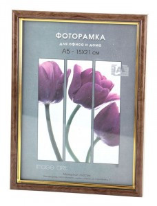 Фоторамка Interior Office пластик 586 15х21 ольха 6266