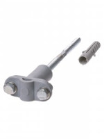 TDM Держатель фасадный сборный для прута 6-10мм, длина 160мм, дюбель, полимерный зажим SQ2402-3122