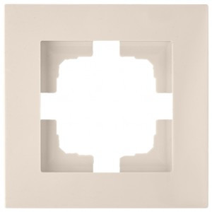 Bylectrica НОВЫЙ СТИЛЬ рамка 1 мест. СУ беж., (ЮЛИГ.735212.551 бежевый)