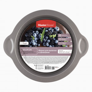 Форма д/выпечки сталь круг 31,5*27*5см с ручками Лауретта 75977 Master House