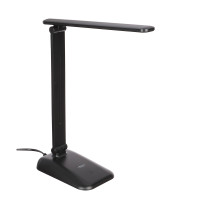 FORZA Светильник переносной настольный, 7 Вт, 350 Лм, 4000K, 220В, кабель 1 м, черный, пластик