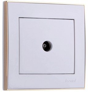 Lezard RAIN роз. TV проходная СУ 1 мест. бел. с бок. вст. золото (корпус PC) 703-0226-129