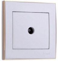 Lezard RAIN роз. TV проходная СУ 1 мест. бел. с бок. вст. золото (корпус PC) 703-0226-129