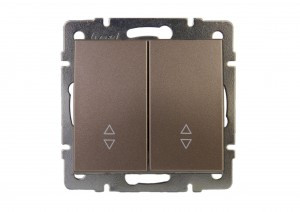 Lezard RAIN мех. выкл. проходн. СУ 2 кл. бронза матовый (корпус PC) 703-3188-106