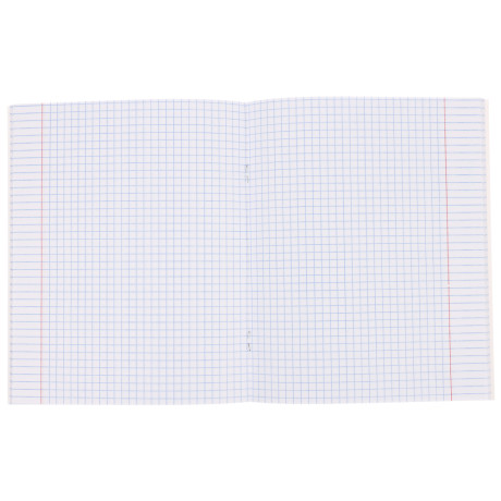 ClipStudio Тетрадь 48л. "Предметная", БЕЛЫЕ ЛИСТЫ, обл.картон "Монохром"скрепка, 7видов, справ.мат.