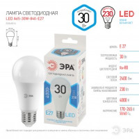ЭРА стандарт ЛОН А65 E27 30W(2400Lm) 4000K 4K 120х50 A65-30W-840-E27 8907