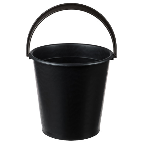 Ведро пластмассовое 10 л, хозяйственное, цвет черный