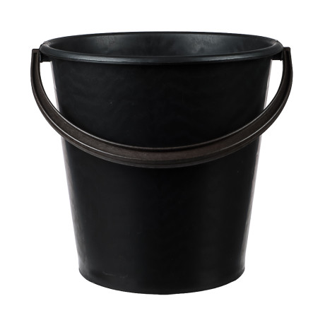 Ведро пластмассовое 10 л, хозяйственное, цвет черный