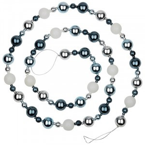 Бусы"Новогодние" длина 240см цвет синий Волшебная страна