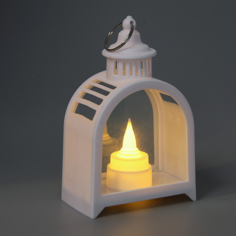 СНОУ БУМ Светильник декор. LED в виде фонаря, 9,5x5,5x15см, PP, 3хAG10, 1 режим, 2 дизайна, арт.1