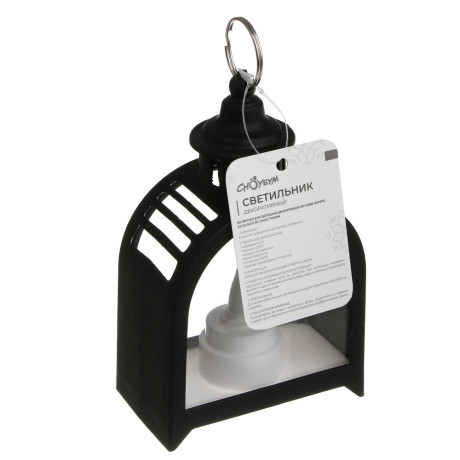 СНОУ БУМ Светильник декор. LED в виде фонаря, 9,5x5,5x15см, PP, 3хAG10, 1 режим, 2 дизайна, арт.1