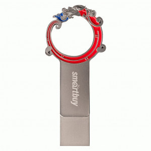 Флеш-диск (флэшка) UFD 3.0/3.1 Smartbuy 32GB Metal Snake Dual Type-C/Type-A SB32GB3MSN