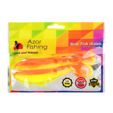 AZOR FISHING Приманка мягкая Trendex Minnow, силикон, 12см, 3шт. в уп, 5 цветов