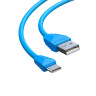 FORZA Кабель для зарядки Комфорт Type-C, 1м, 1А, PVC, прорезиненный, 5 цветов, пакет