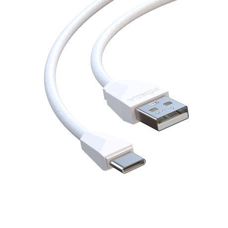 FORZA Кабель для зарядки Комфорт Type-C, 1м, 1А, PVC, прорезиненный, 5 цветов, пакет