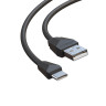 FORZA Кабель для зарядки Комфорт Type-C, 1м, 1А, PVC, прорезиненный, 5 цветов, пакет