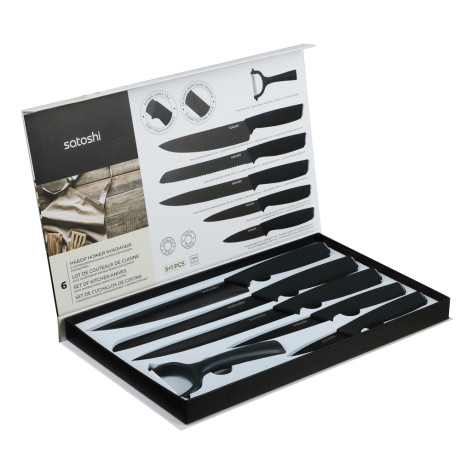 SATOSHI Орис Набор ножей кухонных 6пр, в магнитной коробке