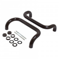 Ручка-скоба 300 ЛДМ Ручка офисная АРД-01 (300х30 мм) 8019 темно-корич. (10)