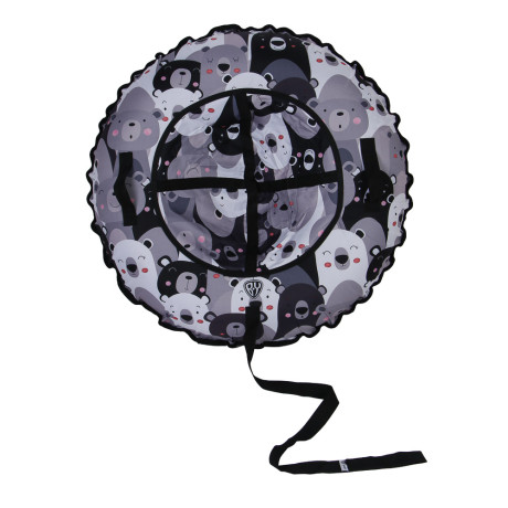 BY SPORT Тюбинг/ватрушка, диаметр 100см, оксфорд 600D, ПВХ, бутиловая камера R15, медведи