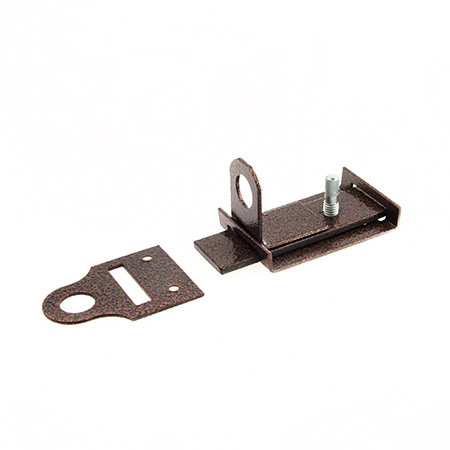 Засов накл. "Делга" Универсальный с проушиной (МАЛЫЙ)   \35