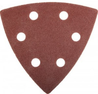 Треугольник шлифовальный ЗУБР &quot;МАСТЕР&quot; универсальный на велкро основе, 6 отверстий, Р120, 93х93х93мм