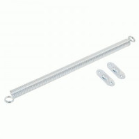 Пружина дверная Кунгур 18,5мм L300мм цинк комплект (пружина+2крючка) (50)