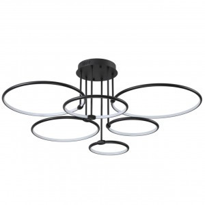 LUMION 6506/99CL LEDIO LN23 черный Люстра LED 156W 9899lm 2K-4K-6K пульт ДУ 220V URSULA