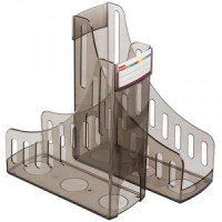 Вертикальный накопитель Attache 100мм тонировано-черный 2 шт/упк 725973