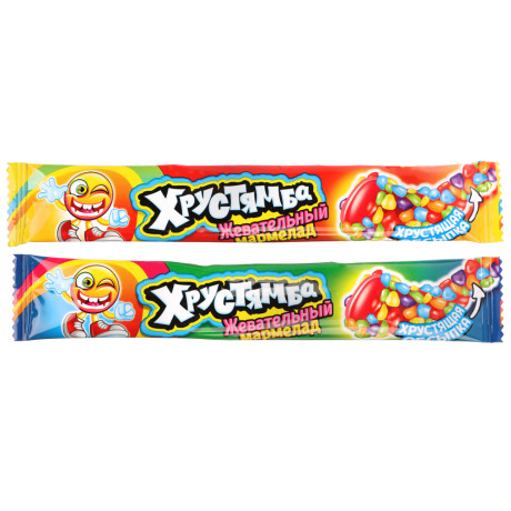 Жевательный мармелад в хрустящей обсыпке "Хрустямба" 10г