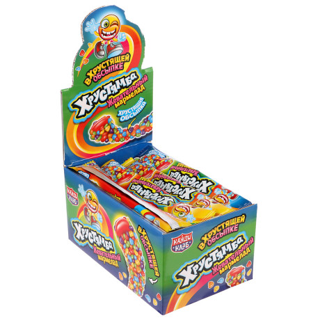 Жевательный мармелад в хрустящей обсыпке "Хрустямба" 10г