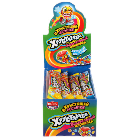 Жевательный мармелад в хрустящей обсыпке "Хрустямба" 10г