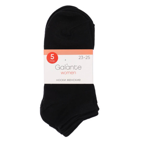 Набор носков 5 пар, укороченные, GALANTE, р. 27-29, 80% хлопок, 17% п/а, 3% эластан, цвета в ас-те
