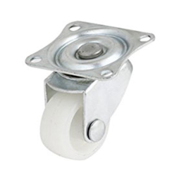 Колесо поворотное пластик белое Ø 46мм