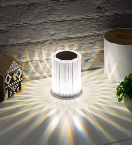 СТАРТ св-к декор. настольный 2LED Crystal Line mini акк.1000mAh сенсор/димм 2-4-6K 130x90 USB-шнур