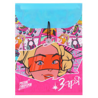 BY Русские Супергерои Папка-портфель 32,8x24,8см, д/A4, 6отд., расшир., резинка, пл.0,6мм, &quot;Заря&quot;