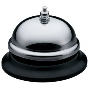 Звонок настольный KW-trio для ресепшн, хромированный, -3A00