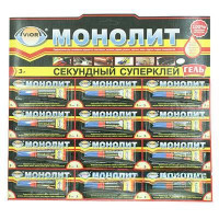 Клей Монолит Гель 3г 403-202 (цена за лист 12шт) x24