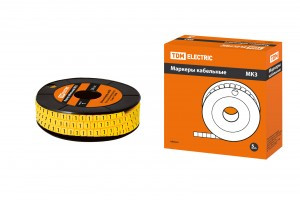 TDM МК3 маркер на провод 6мм символ "1" 350шт/ролл (цена за 1ролл) SQ0511-0051