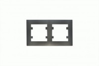 MAKEL Karea Rizz рамка СУ 2 мест. ДЫМЧАТЫЙ 88050702