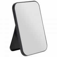 Зеркало косметическое настольное 10*15 см,черное,(стекло,пластик),108717/ Рыжий кот