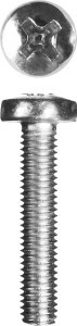 Винт ЗУБР "МАСТЕР" DIN 7985, кл. прочности 4.8, оцинкованный, M5x25мм, 5кг